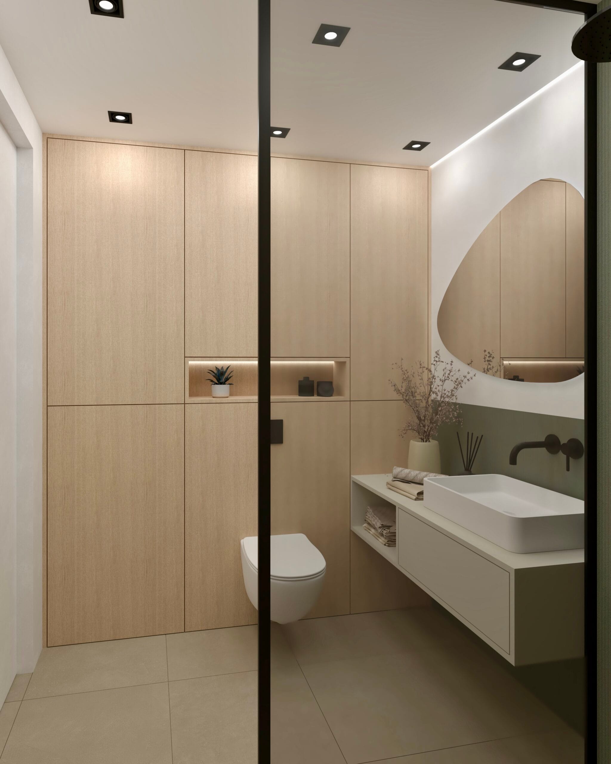 Render - Projekt wnętrz mieszkania dwupokojowego w Zawierciu